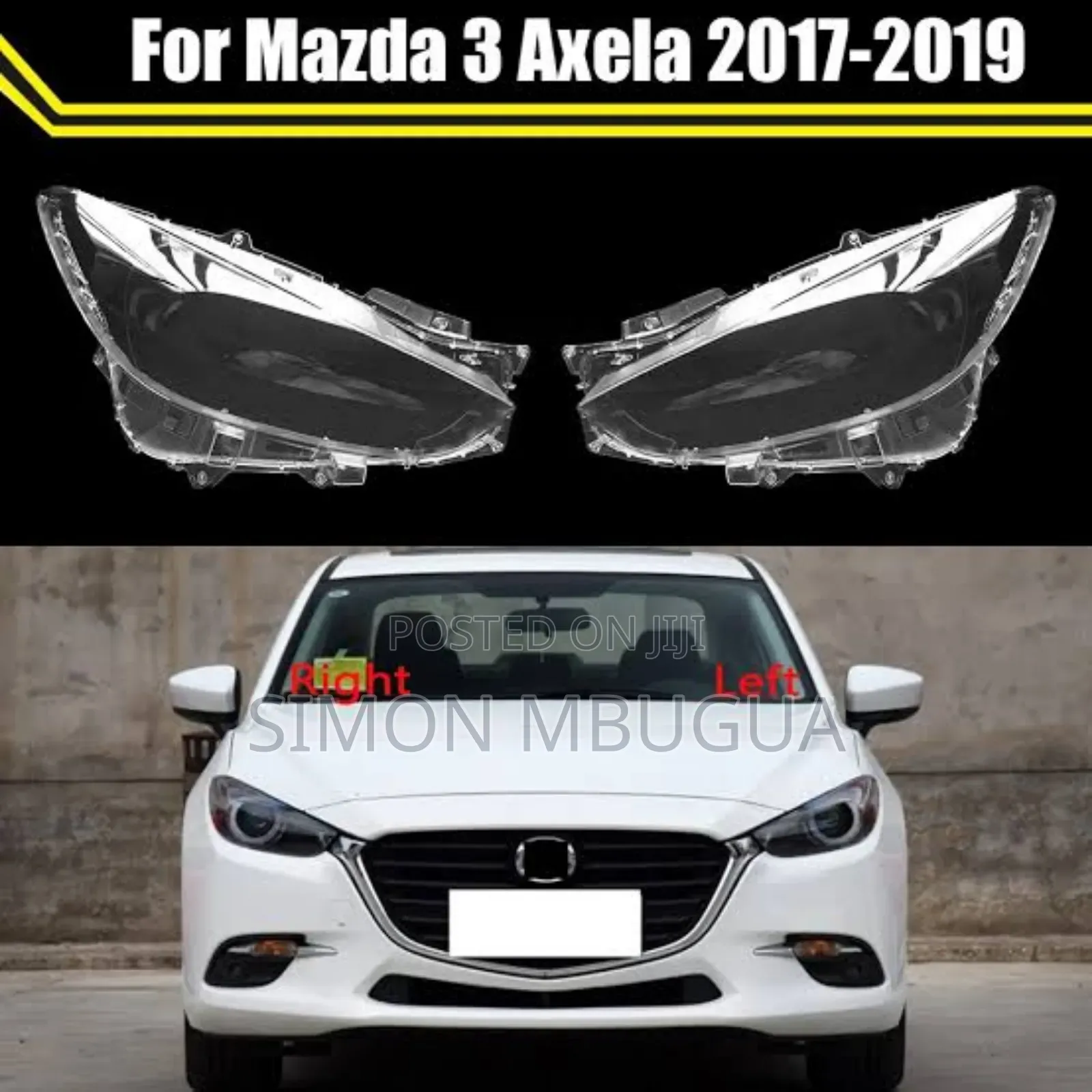 Mazda Axela 2017 Headlight Lens