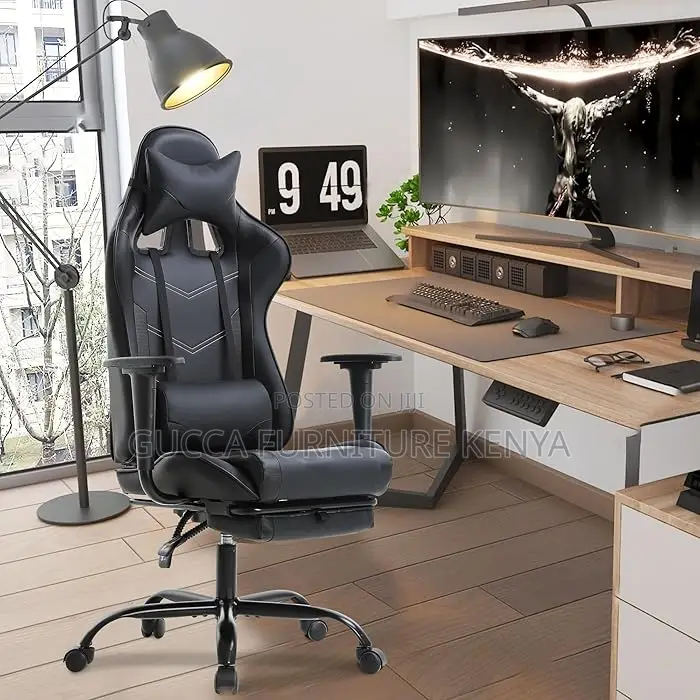 Office Chairs: Modern Executive PU Leather Gaming Chair