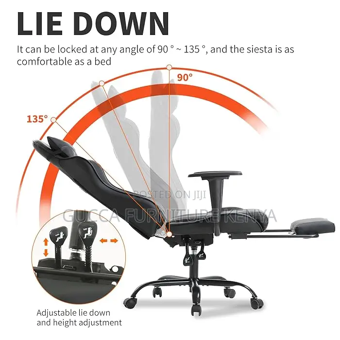 Office Chairs: Modern Executive PU Leather Gaming Chair