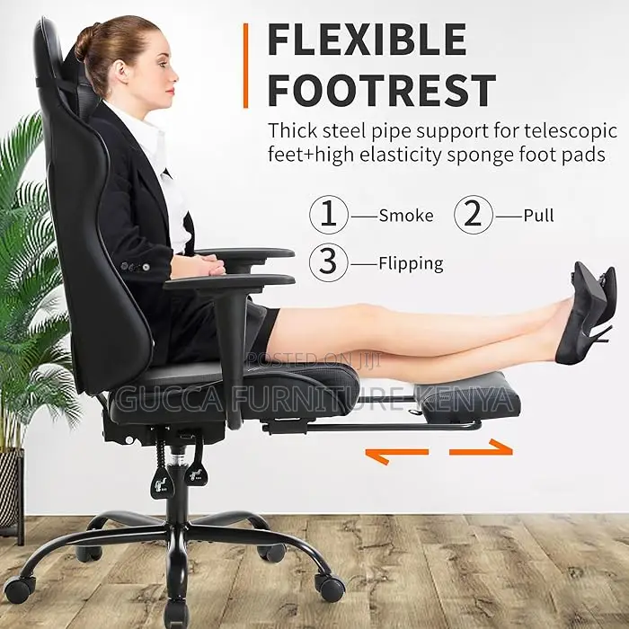 Office Chairs: Modern Executive PU Leather Gaming Chair