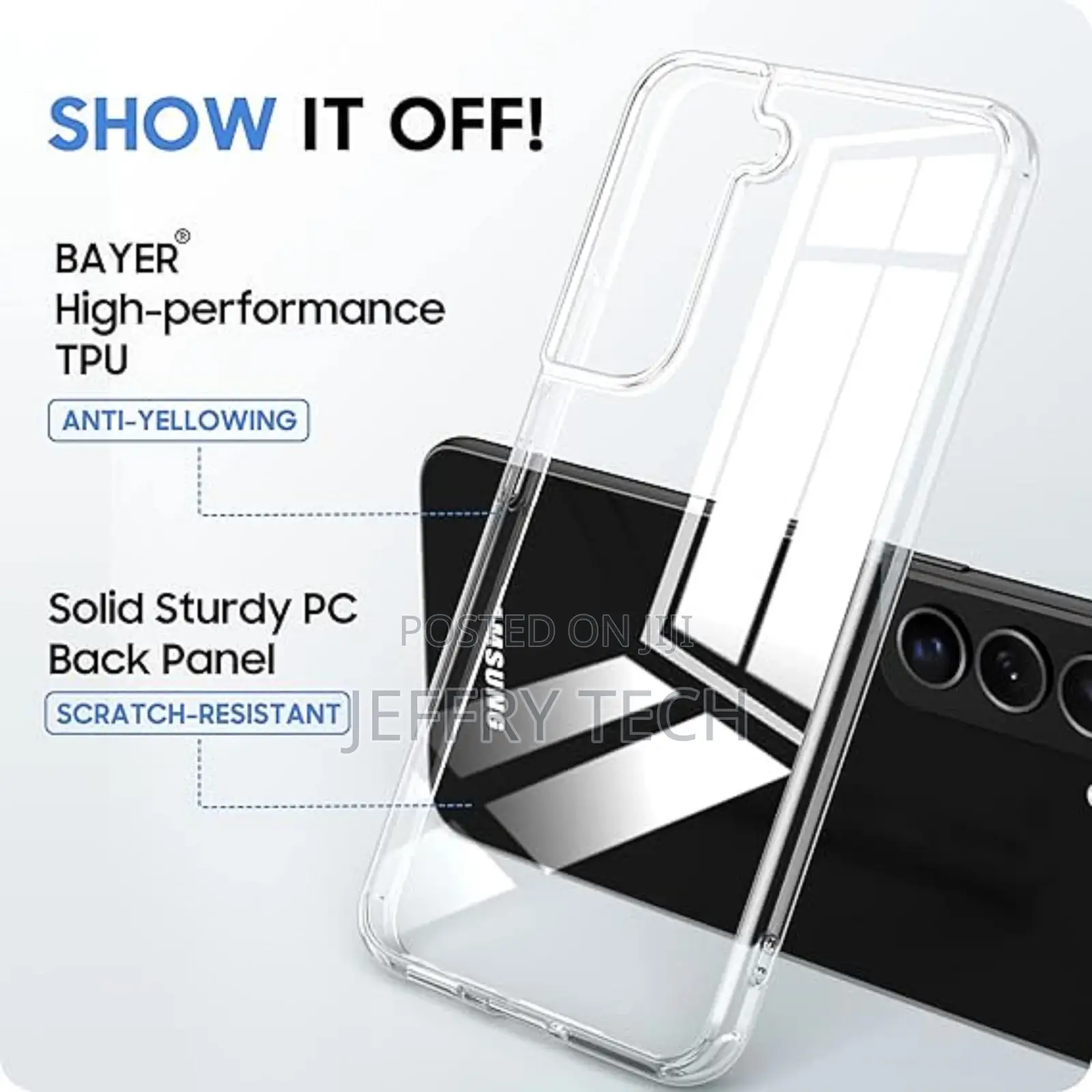 Samsung Galaxy S22 Phone Case [20X Anti-Yellowing] [Military