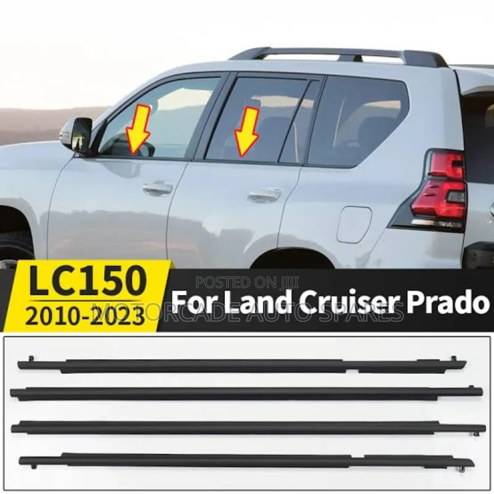 Toyota Landcruiser Prado Fj 150 2010-2021 Weather Strips Set