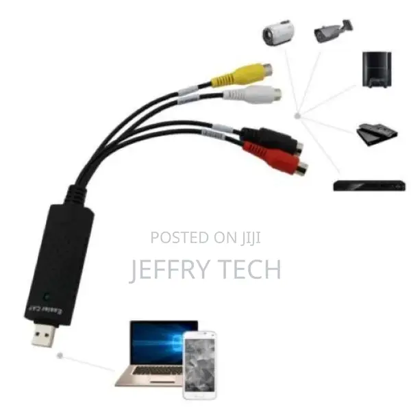 USB 2.0 Video Audio Capture Card Adapter VHS VCR TV to DVD C