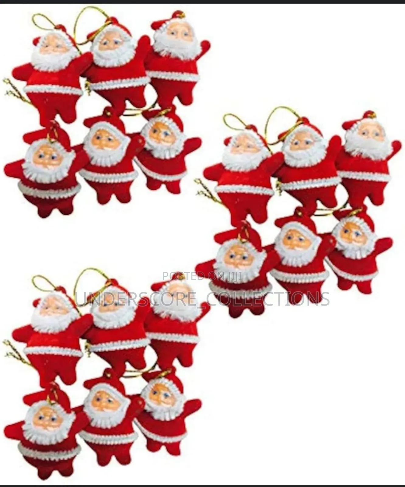 New Arrival! *6pc Set of Christmas Santa .