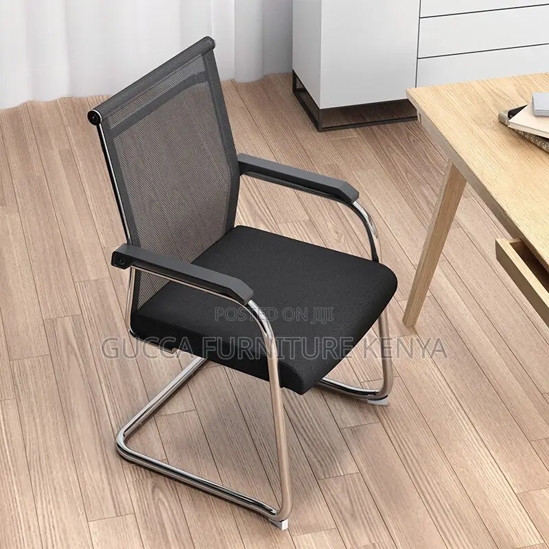 Office Chairs:Ergonomic Breathable Visitor Office Bow Chair