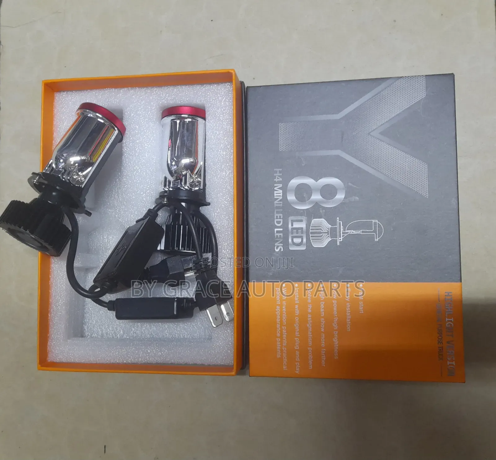 New Long Lasting Bright H4 Y8 Mini Led Headlight Bulb.