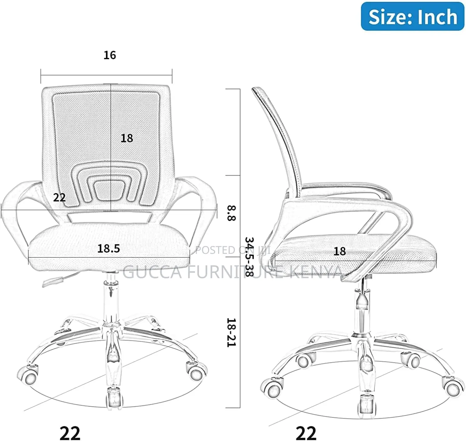 Office Chairs: Swivel Rolling Conference Room Office Chair