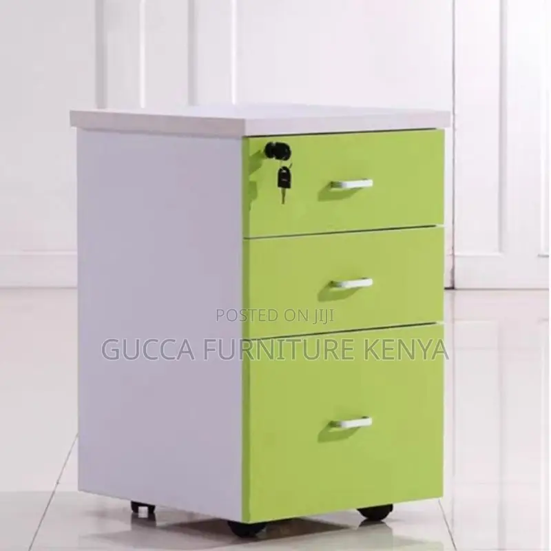 Cabinets: Lockable Wooden Filing Cabinet With 3 Drawers