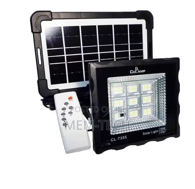 Cclamp Solar Lights MINI Solar Flood Light Dusk to Dawn 50W