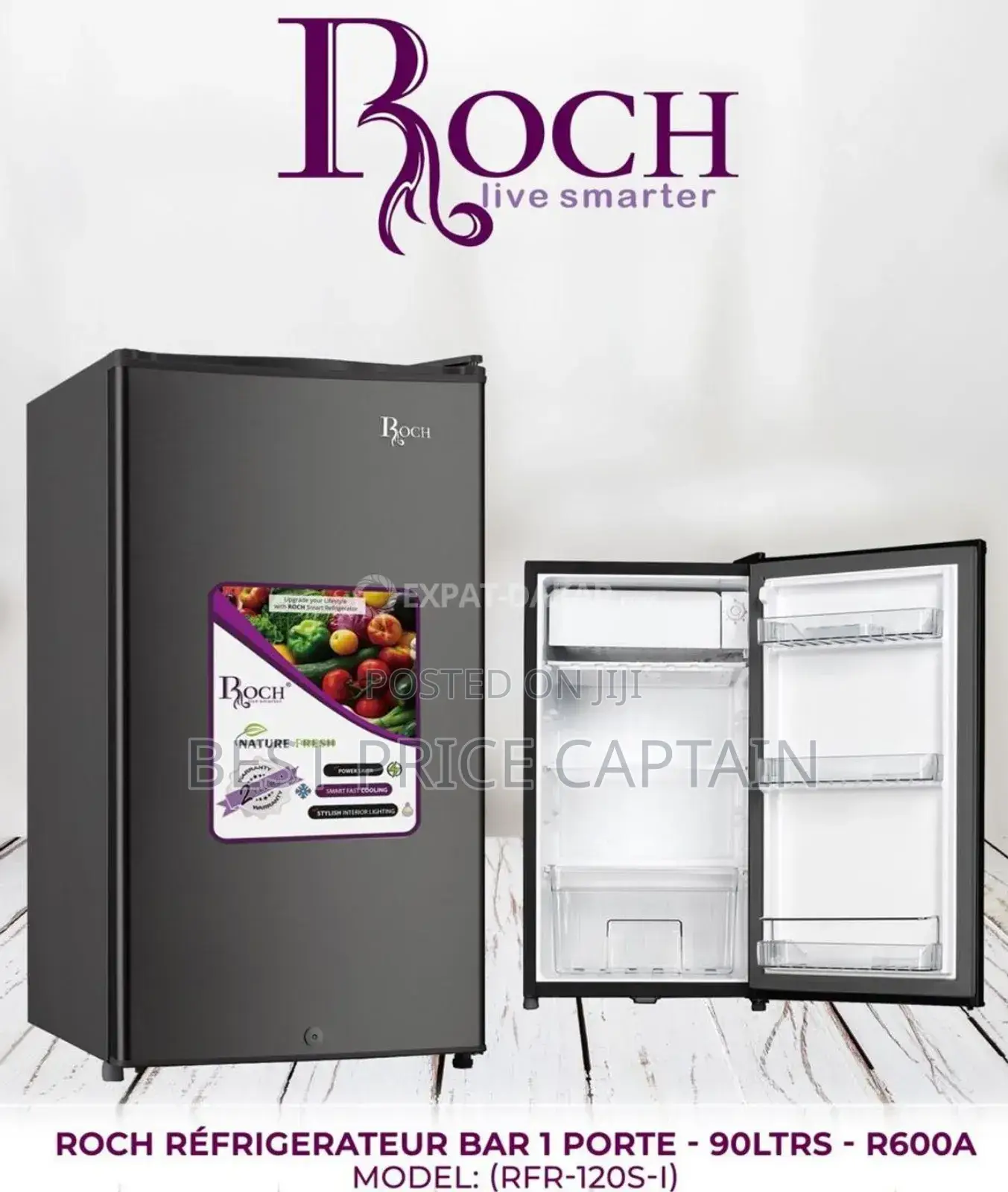 Roch Single Door Refrigerator - 90 Litres