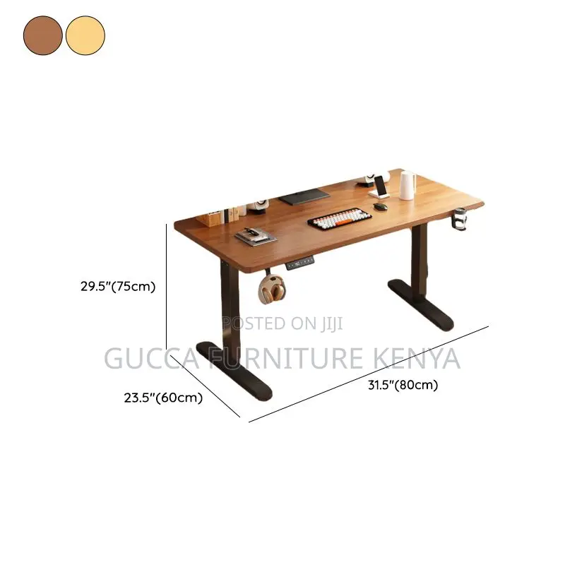 Office Tables:Contemporary Timber Height Adjustable Desk