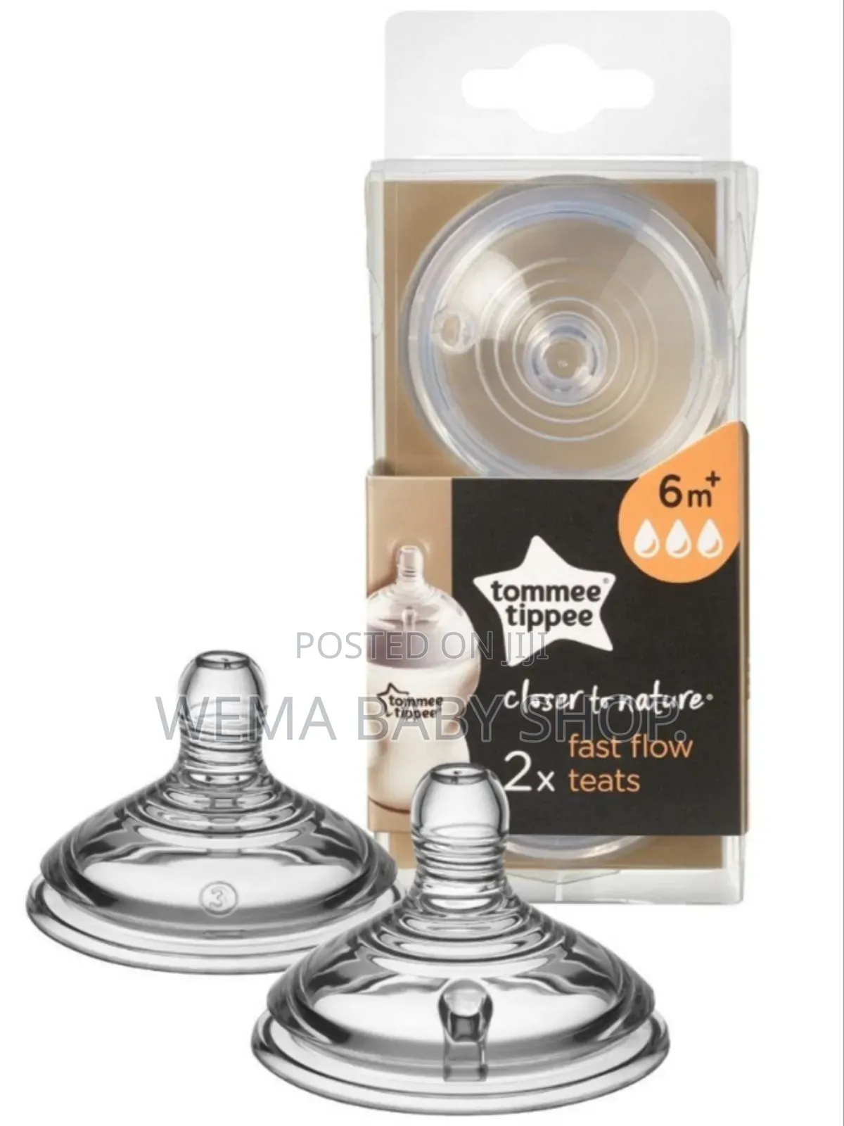 Tommee Tippee Closer to Nature Baby Bottle Teat -Size S /M/F