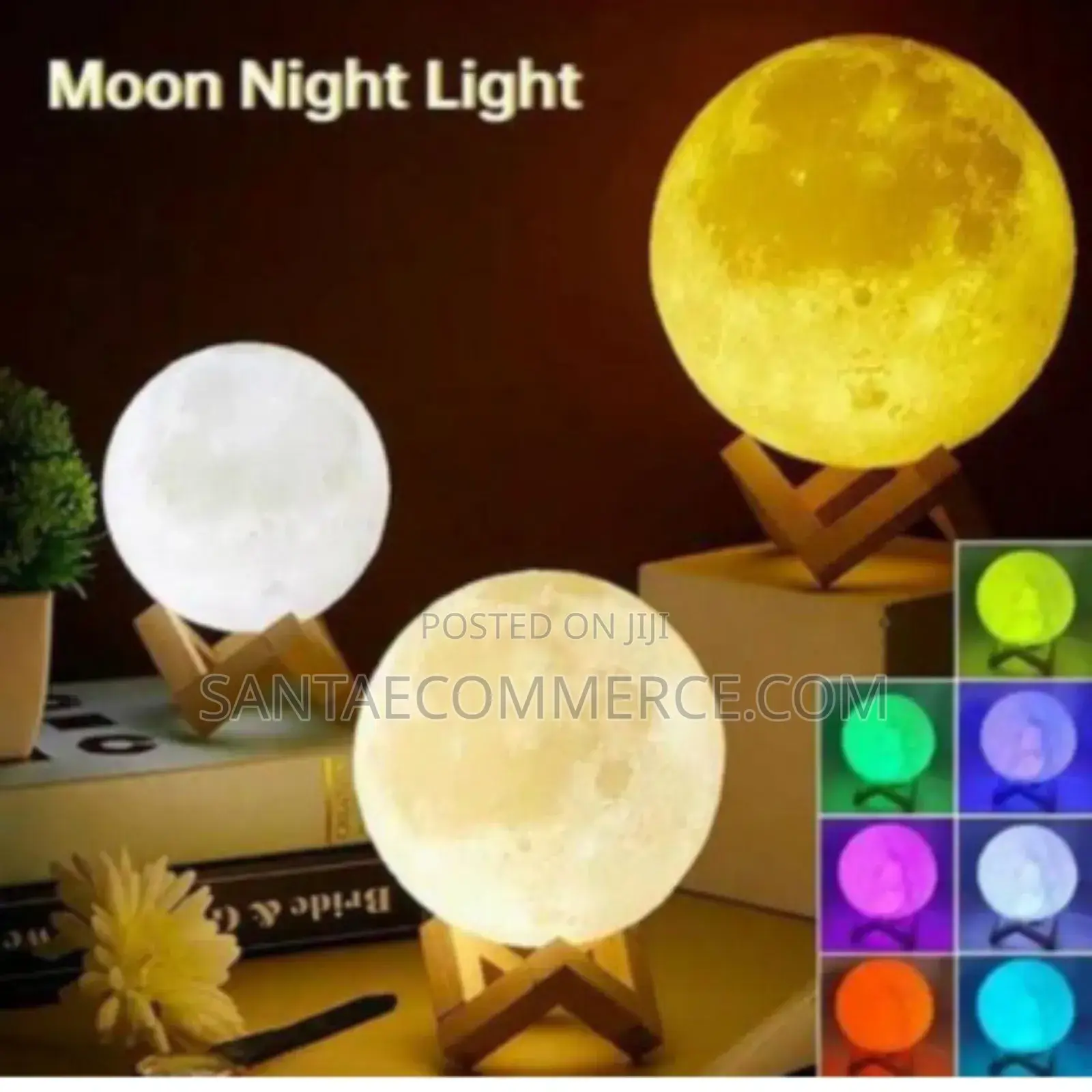 Remote 7 Color Moon Light Lamp