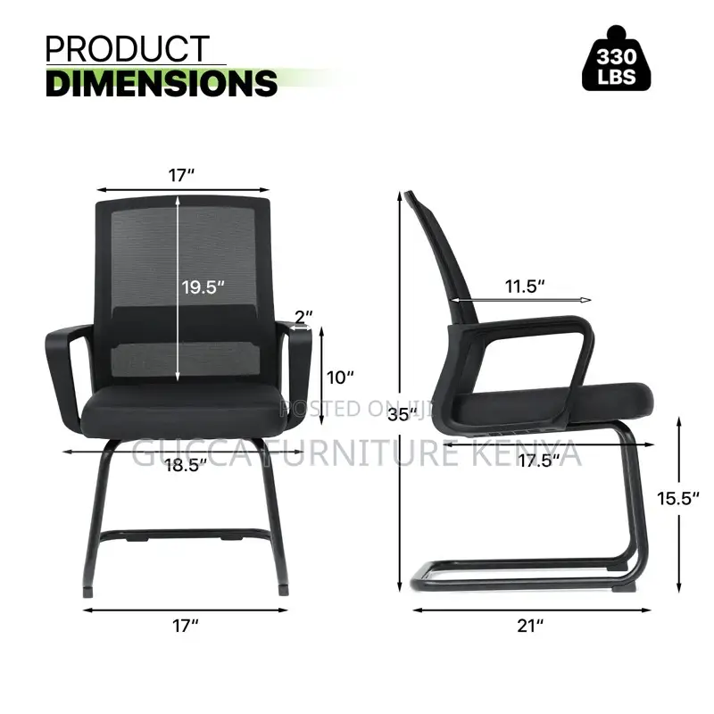 Office Chairs: Office Mesh Cantilever Conference Chair