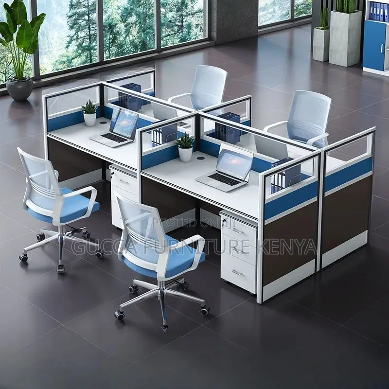 Workstation: Imported 4-Way Modular Office Workstation