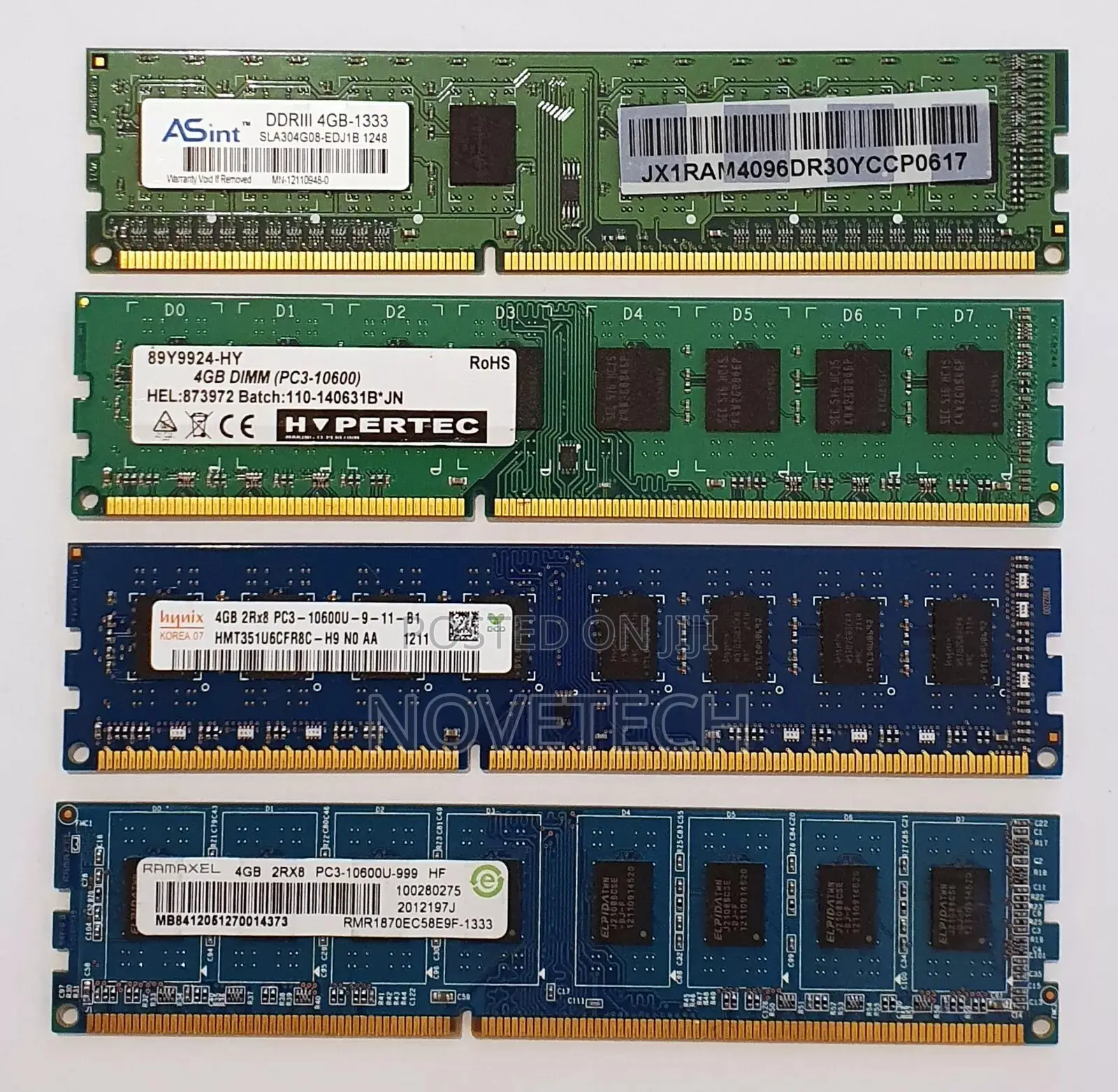 4gb RAM Ddr3 Desktop Computer Pc3-10600u PC RAM Memory