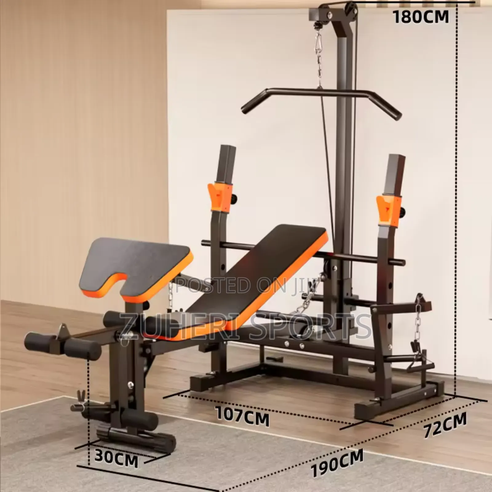 Heavy Duty Gym Pro Bench-Pulley Station Full-Body(Offer)