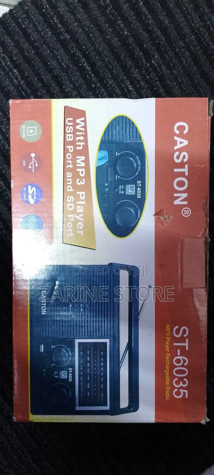 Caston ST-6035 Mp3 Players Rechargeable Radio