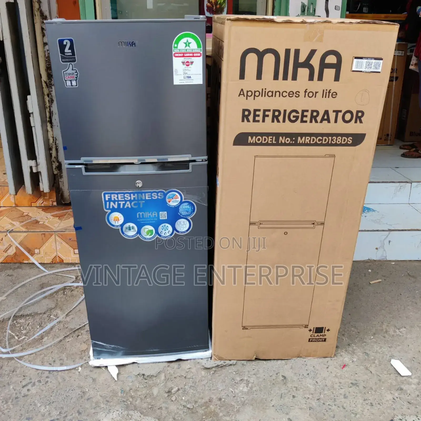 Mika Fridge Double Door Refrigerator 138litres
