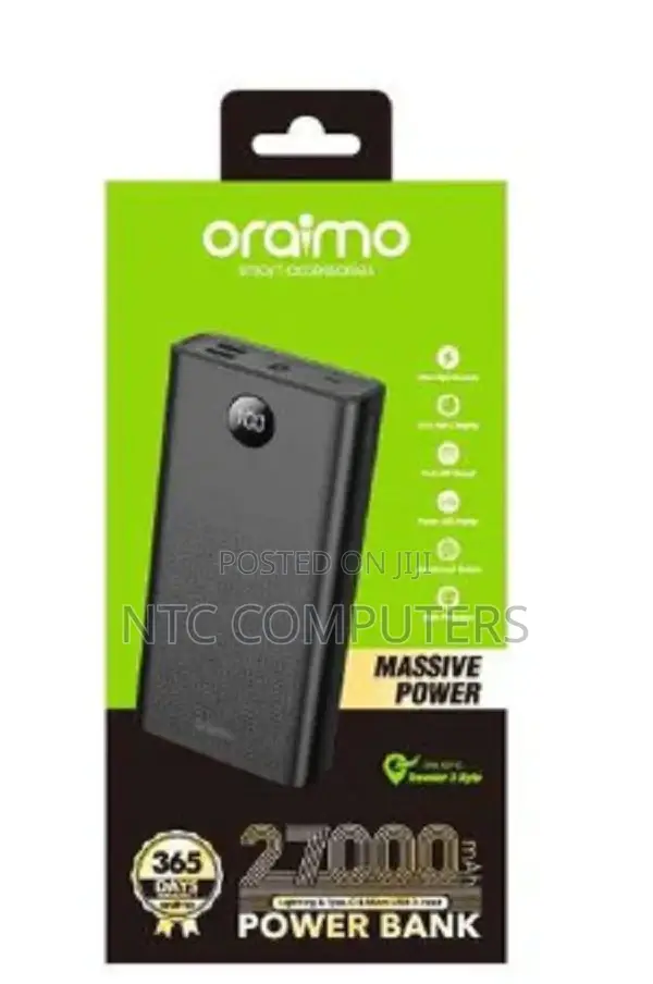 Oraimo 27000mah Massive Power Bank OPB-P271D