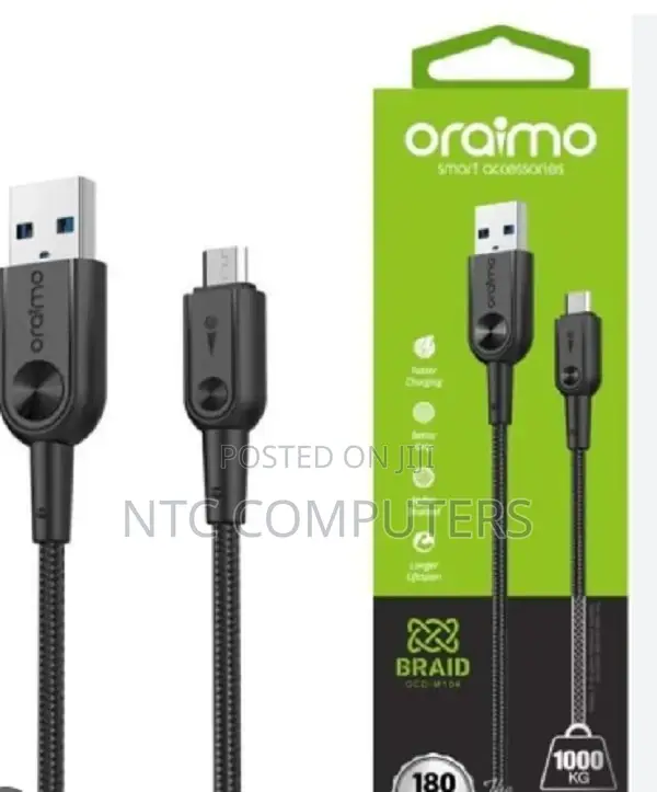 Oraimo OCD-C54 Fastline 2 Type-C 3A Fast Charging Data Cabl