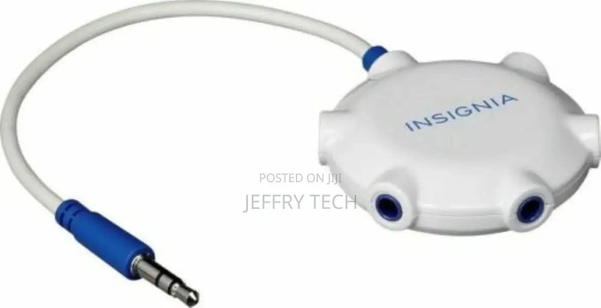 Insignia 5-Way 3.5mm Jacks AUX Stereo Audio Splitter Share P