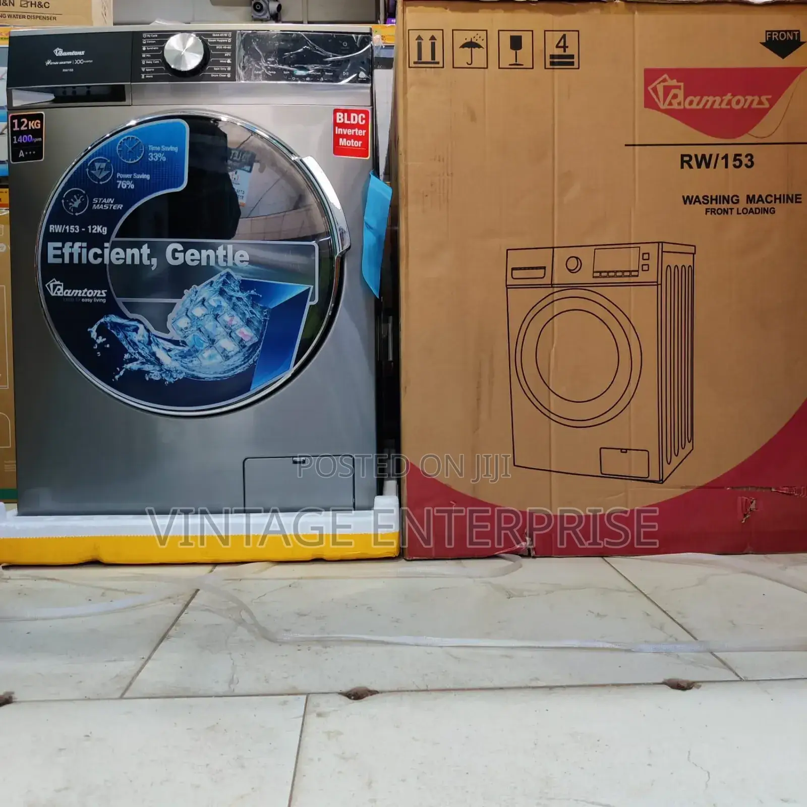 Ramtons Front Load Washing Machine 12kg Wash and Spin