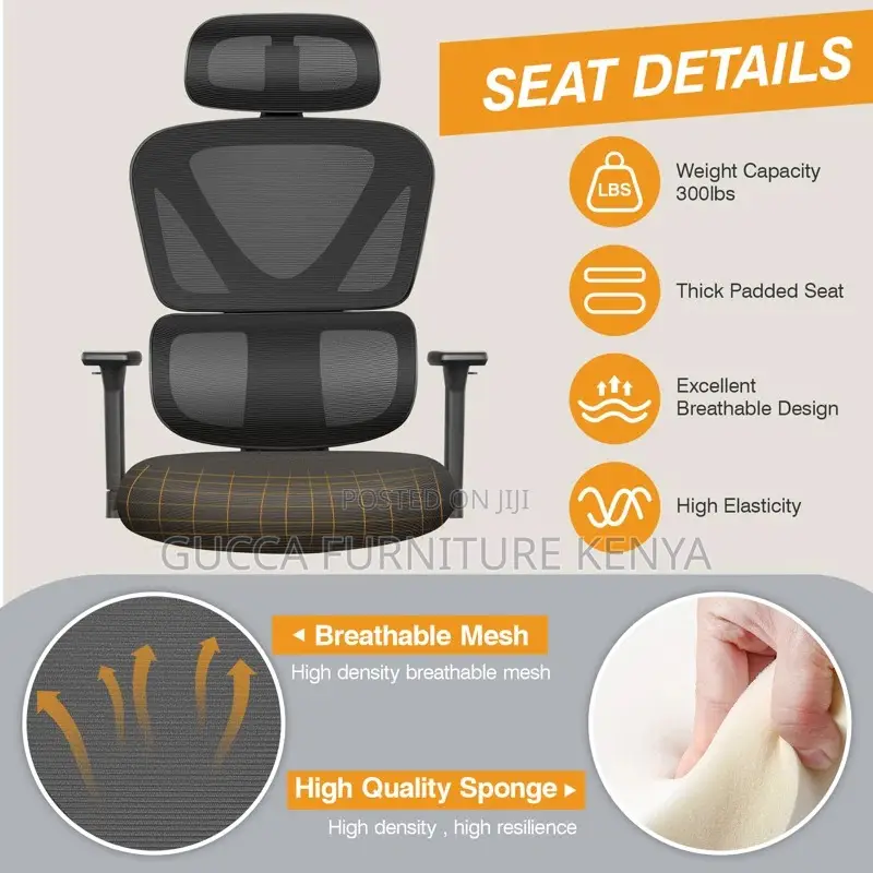 Office Chairs: Orthopedic High Back Reclining Boss Chair