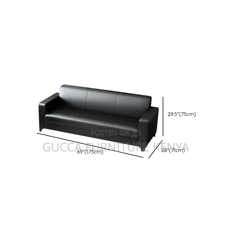 Sofas: Vinyl Leather Upholstery 5-Seater Executive Sofa