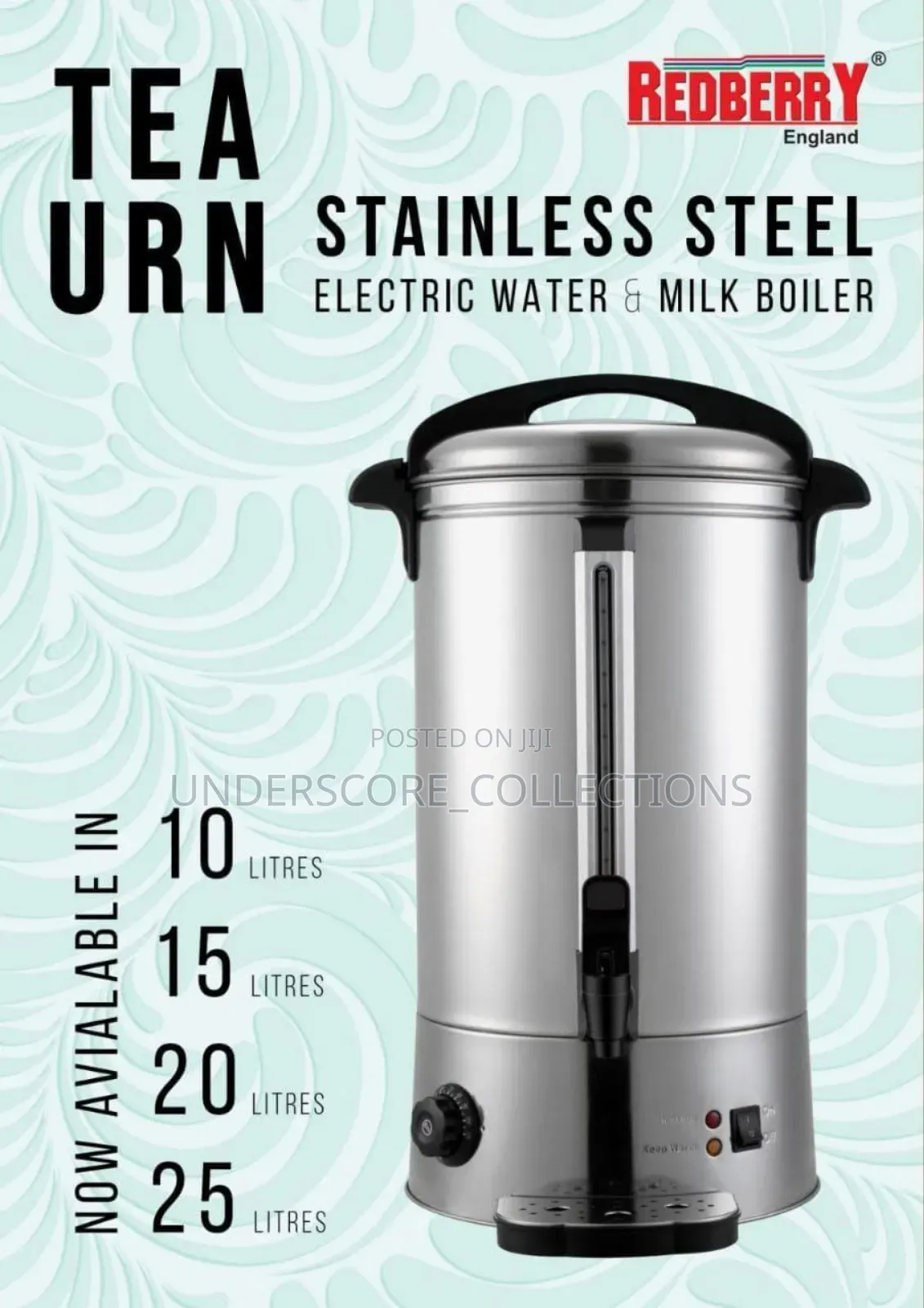 Redberry Electric Tea Urns 
Redberry Premium Range E