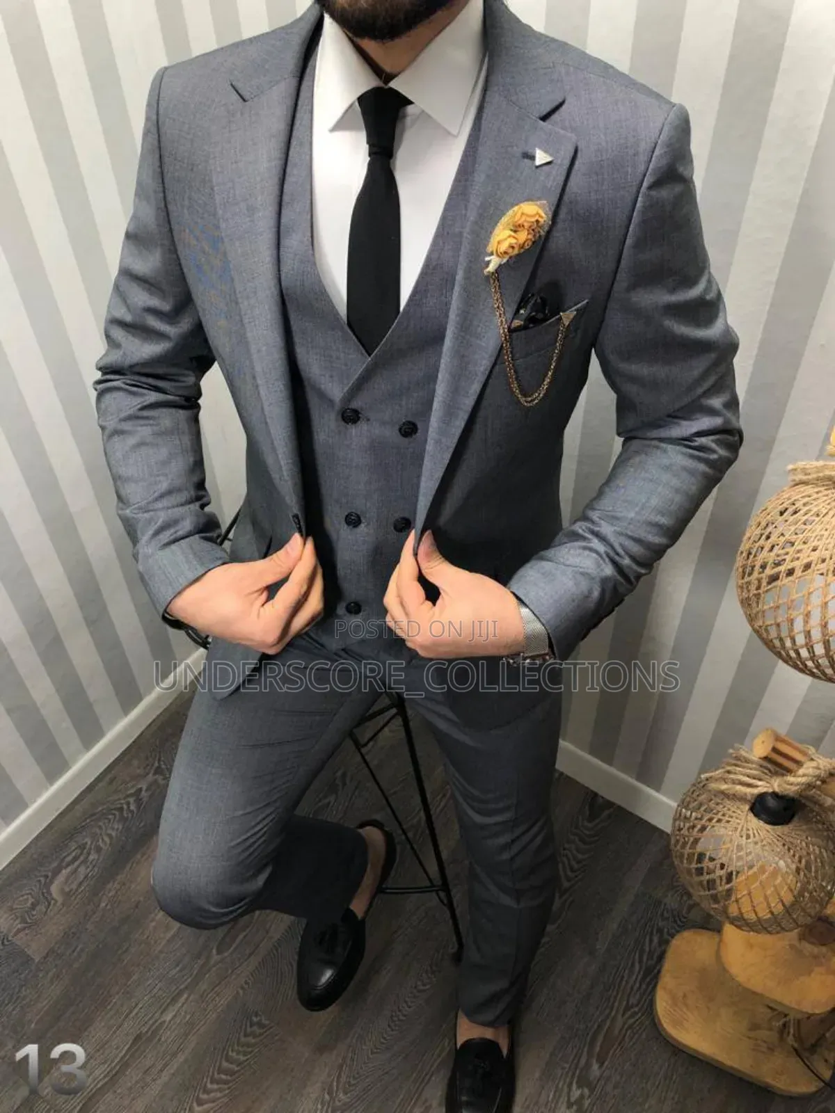 One Button Men Suit .Three Piece
