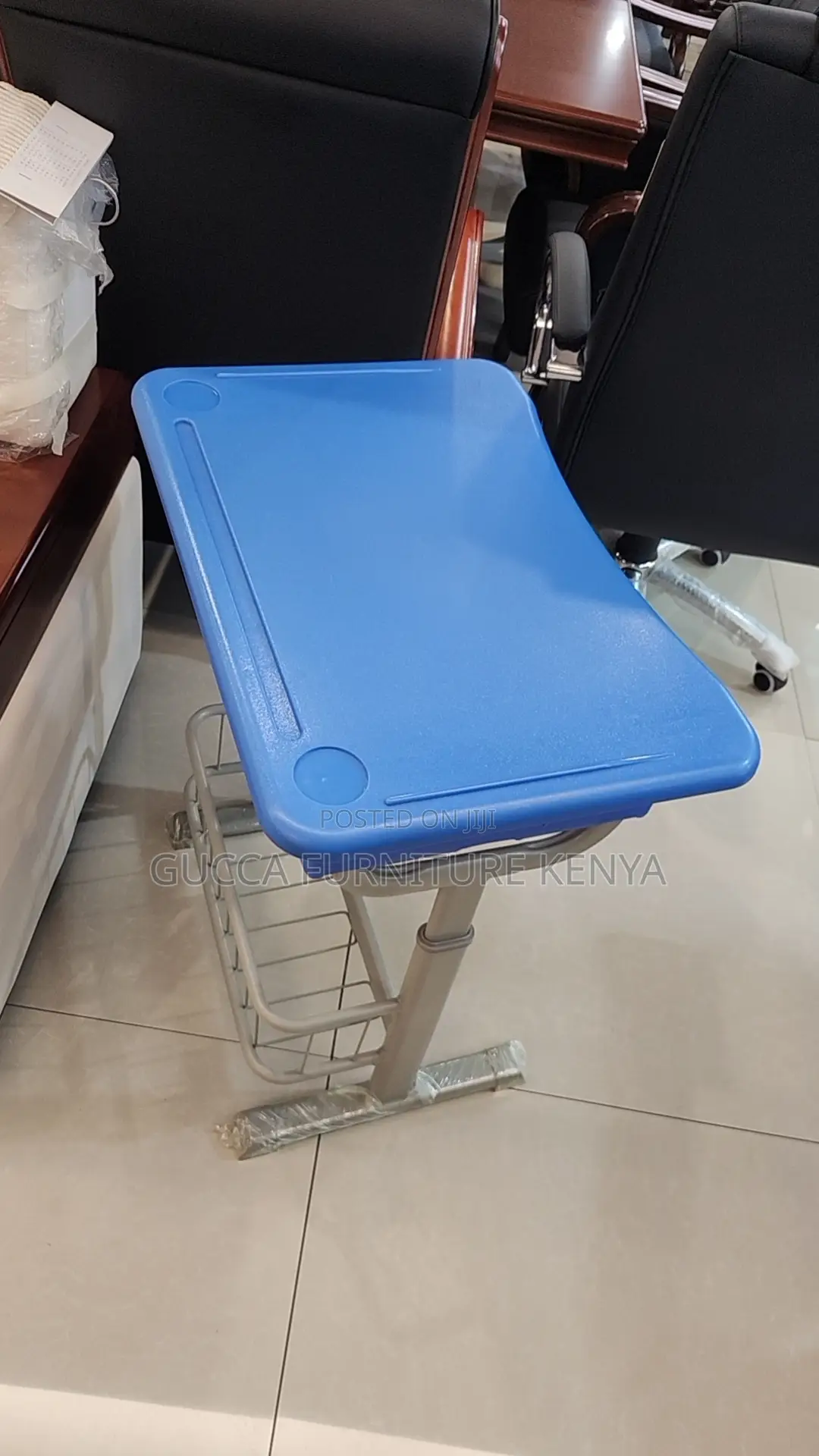 Kids Furniture:Modern Plastic Blue Kids Desk and Chair Set