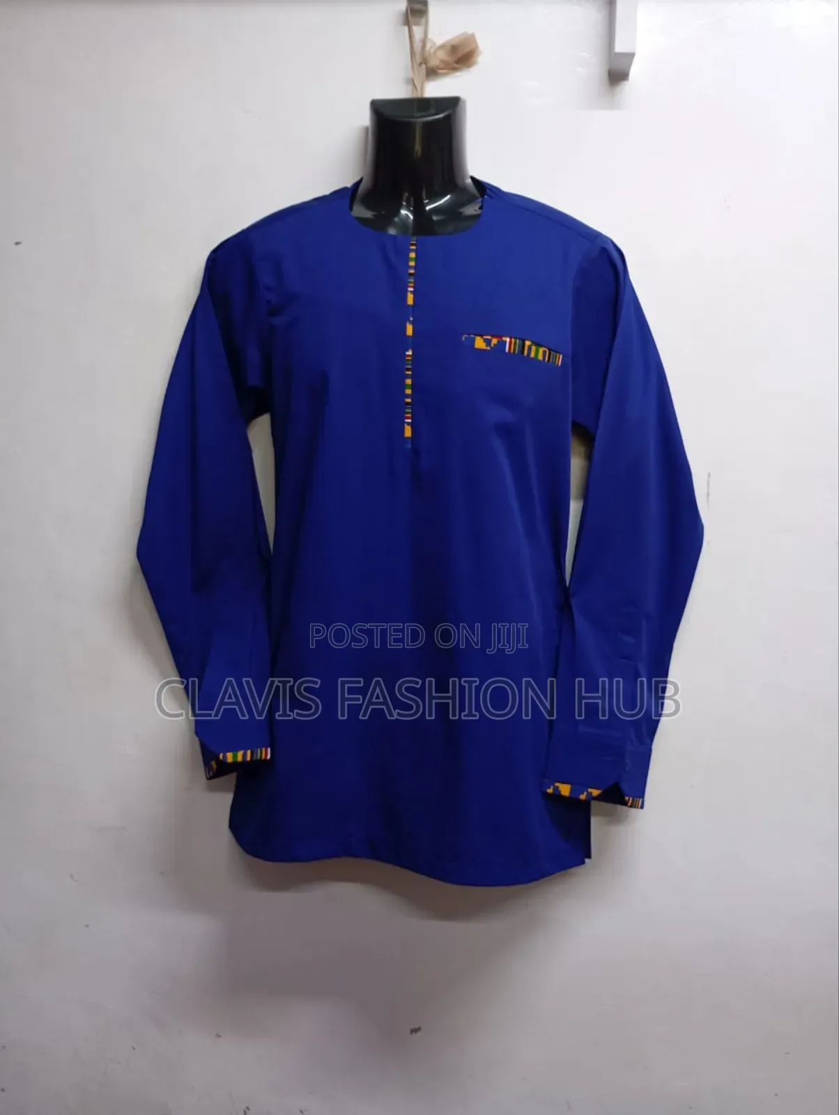 Royal Blue African Shirt