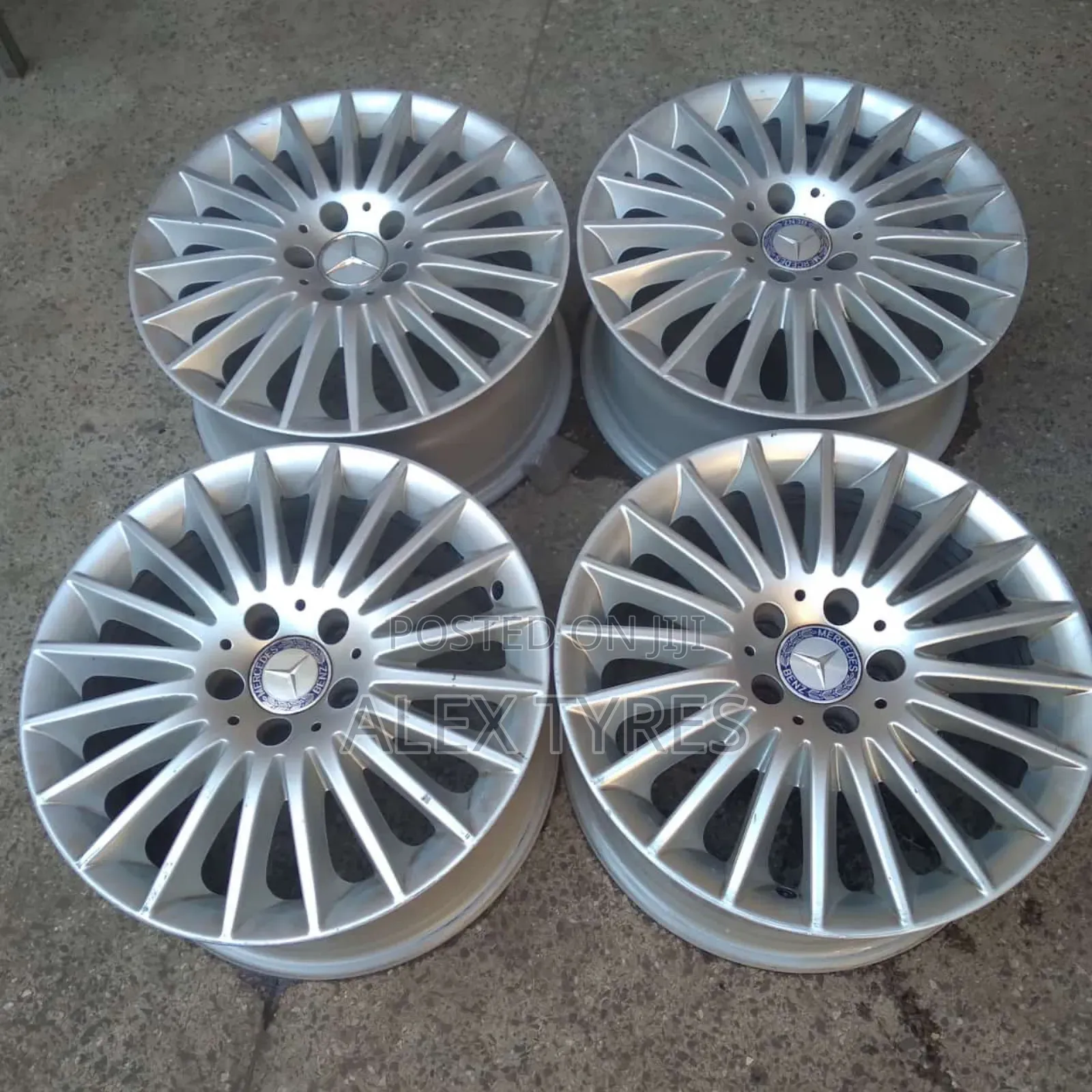 Size 18 Inches Mercedes Benz Original X Japan Rims Set