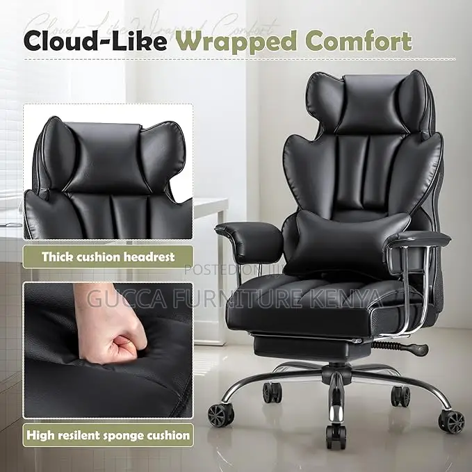 Office Chairs: Ergonomic Executive Leather Office Chair