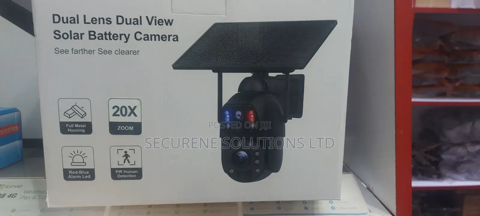 UBOX 4G Solar CCTV Camerawith Slot PTZ 1080p