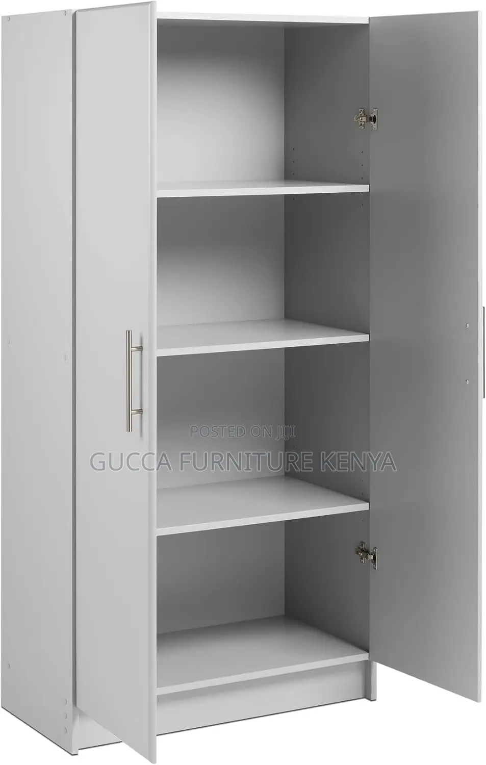 Cabinets: Light Gray Steel 2-Door Filling Office Cabinet