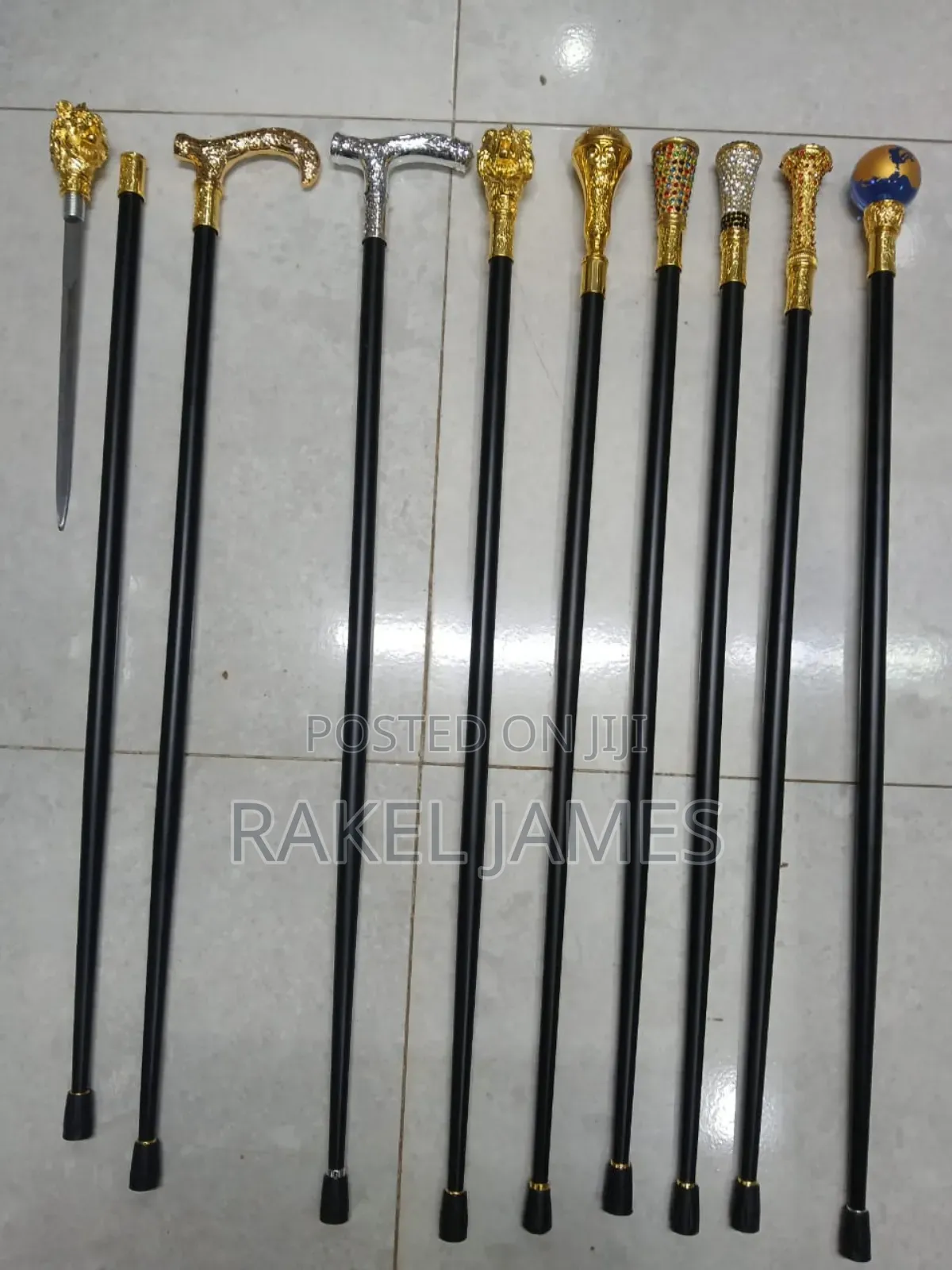Fancy Metallic Walking Stick