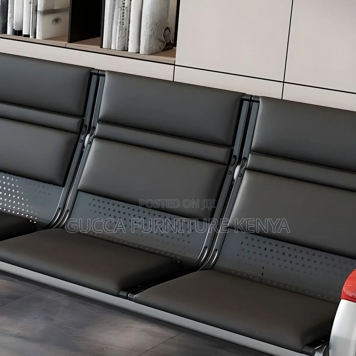 Sofas: Simplicity Faux Leather 5-Seater Reception Sofa