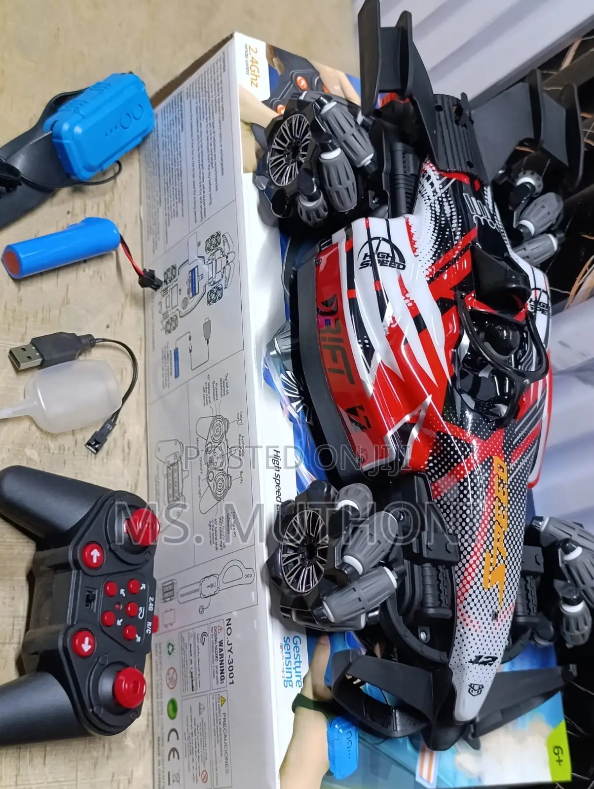 Ted Drift Racing Spray Car , Remote + Gesture