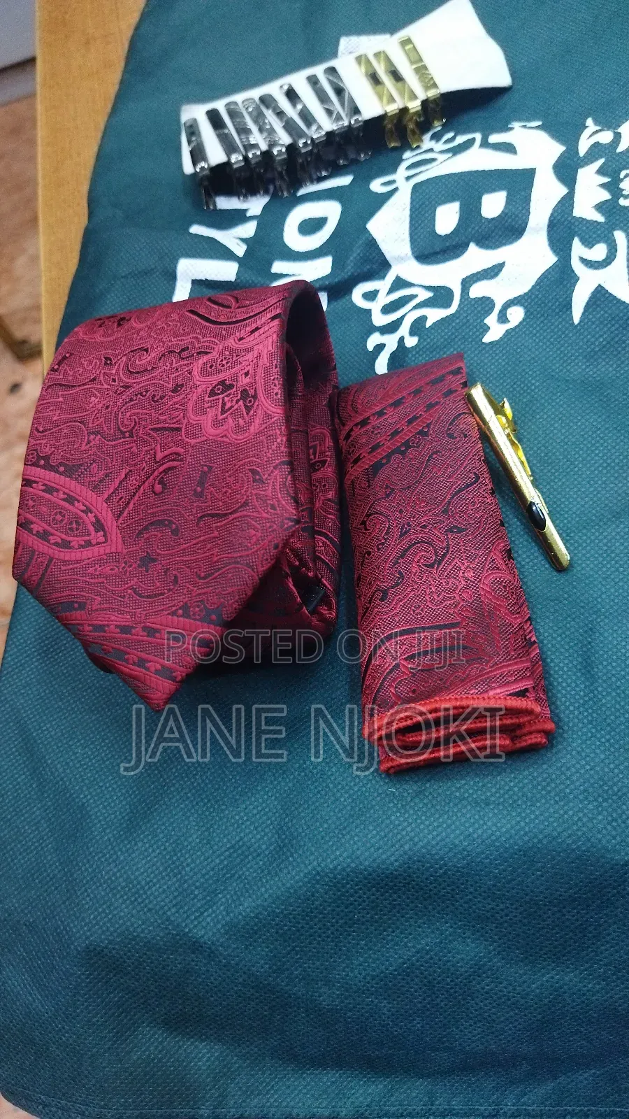 Tie and Pocket Square For