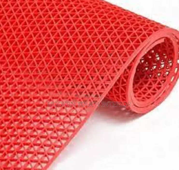 Modern Red PVC Perforated Carpet