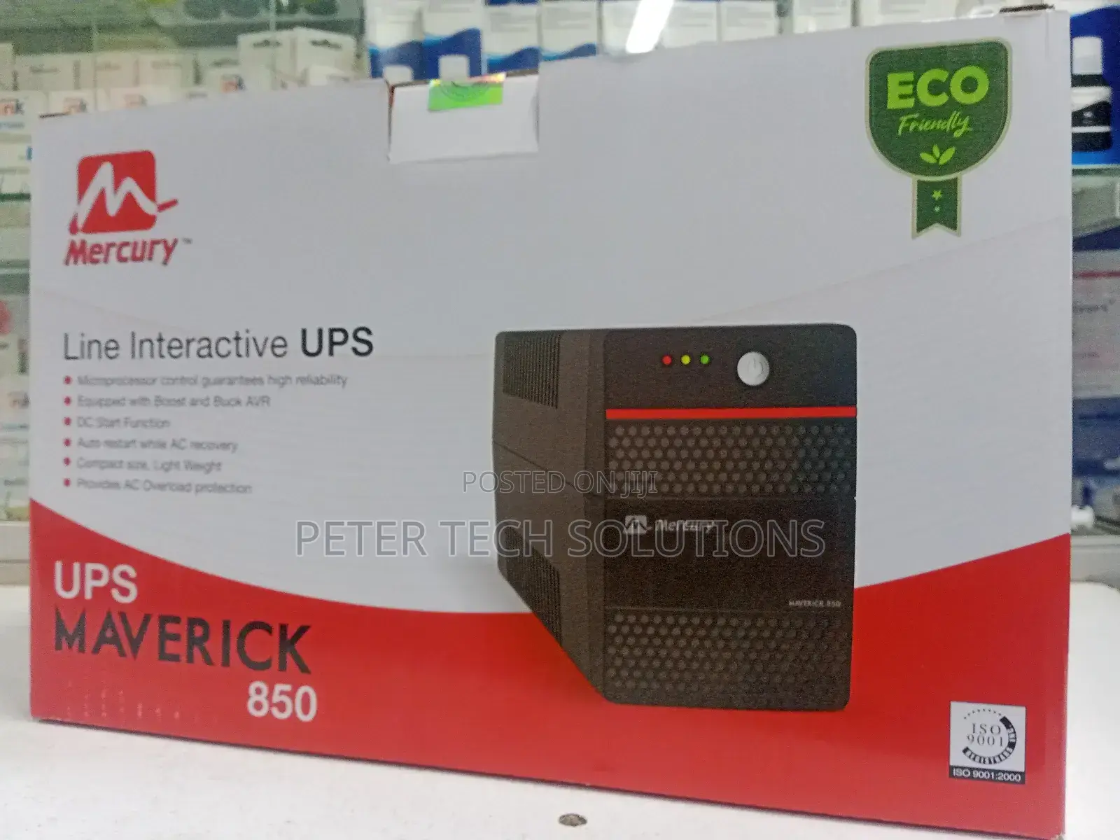 Mercury Maverick 850 UPS Offline 850VA 2X Universal Socket