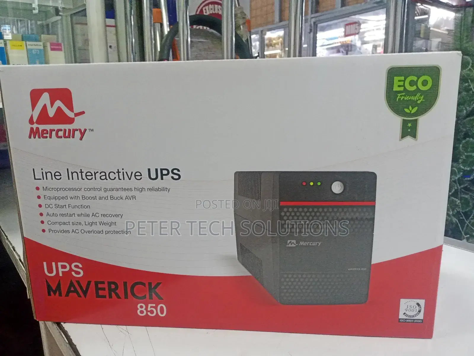 Mercury Maverick 850 UPS Offline 850VA 2X Universal Socket