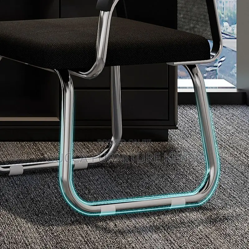 Office Chairs: Modern Simple Fixed Mesh Office Guest Chair