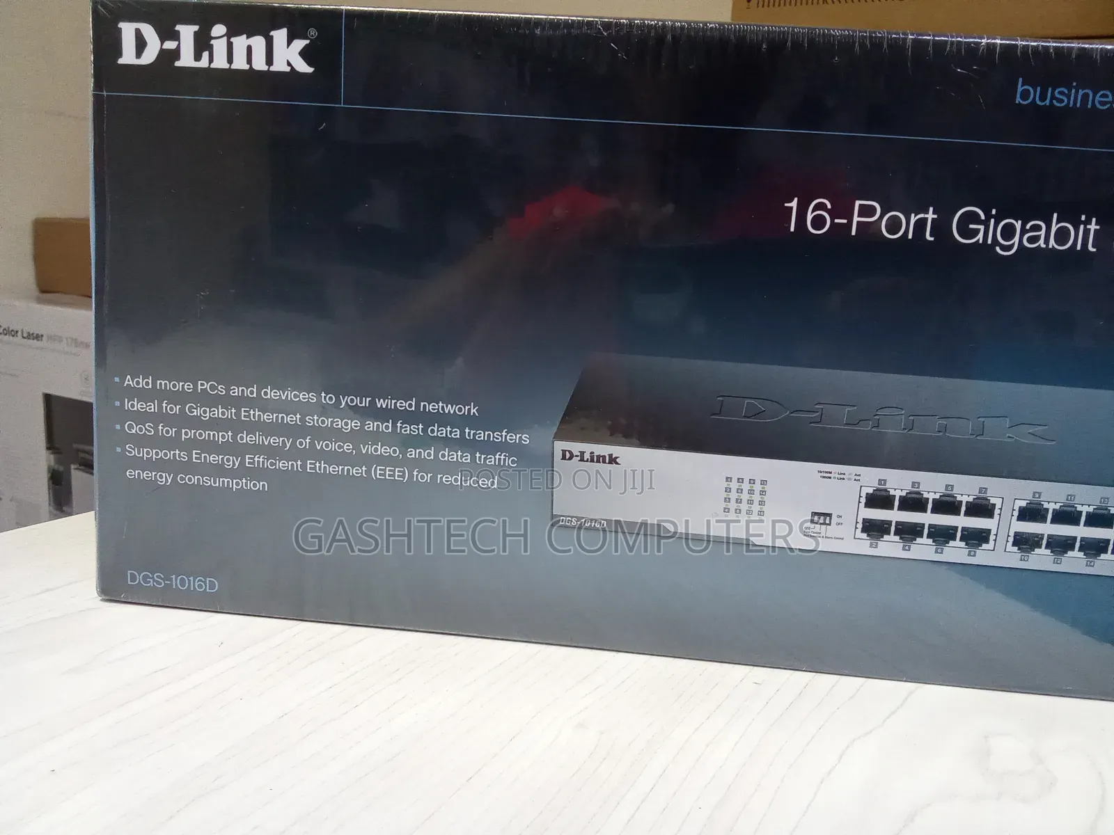 The D-Link 16-Port Gigabit Switch DGS-1016D