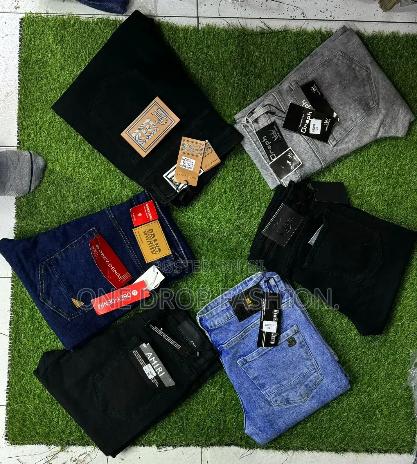 Fashion Men Plain/Fitting Jeans