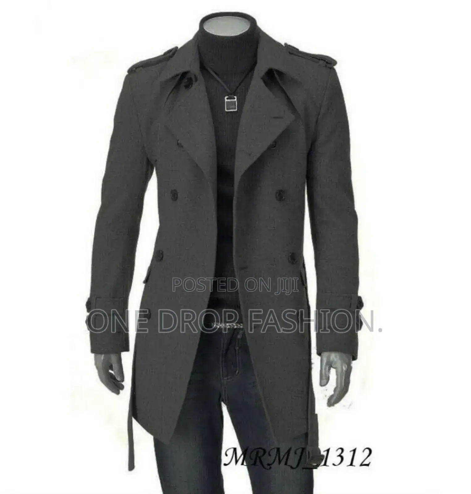 Men Double Breasted Trench Coats