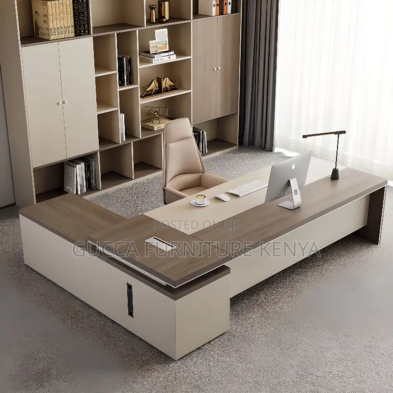 Office Tables:1.6 Meters L-Fashioned Wooden Executive Table