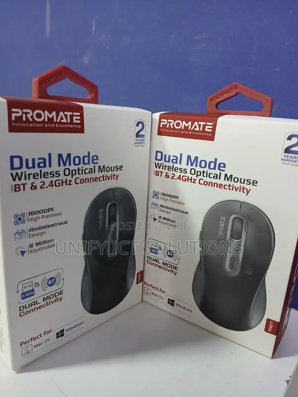 Promate Dual Mode Rechargeable Wireless Mouse
